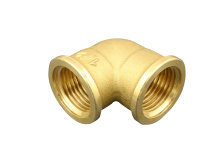 Vinkel messing 1/2" muffe/muffe